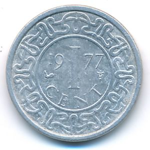 Suriname, 1 cent, 1977