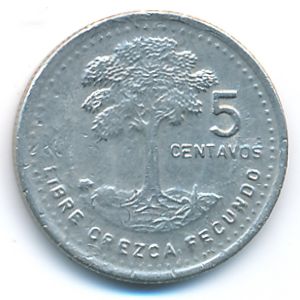 Гватемала, 5 сентаво (1988 г.)