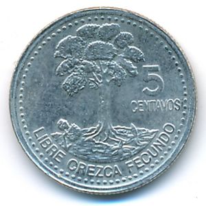 Гватемала, 5 сентаво (2000 г.)