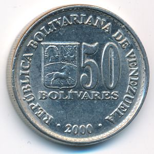 Венесуэла, 50 боливар (2000 г.)
