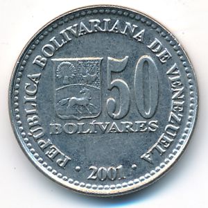 Венесуэла, 50 боливар (2001 г.)