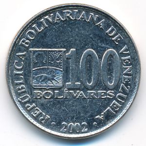 Venezuela, 100 bolivares, 2002