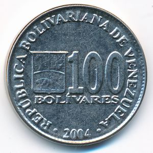 Венесуэла, 100 боливар (2004 г.)