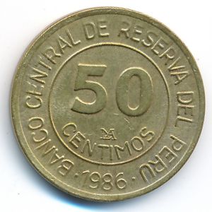 Перу, 50 сентимо (1986 г.)