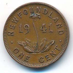 Ньюфаундленд, 1 цент (1941 г.)