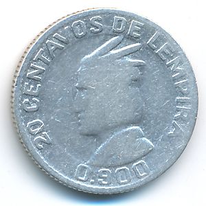 Honduras, 20 centavos, 1951