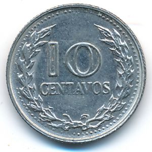 Colombia, 10 centavos, 1975