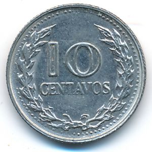 Колумбия, 10 сентаво (1975 г.)