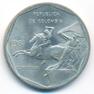 Колумбия, 10 песо (1981 г.)