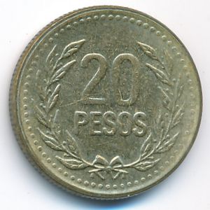 Колумбия, 20 песо (1994 г.)