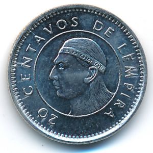 Honduras, 20 centavos, 1999