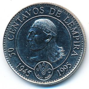 Honduras, 50 centavos, 1994