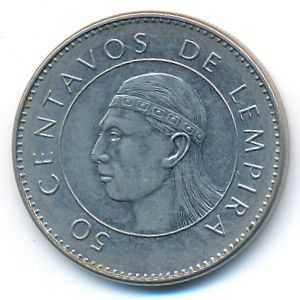 Honduras, 50 centavos, 2007