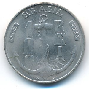 Brazil, 100 reis, 1936
