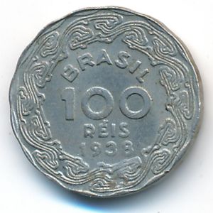 Brazil, 100 reis, 1938