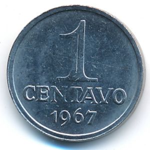 Brazil, 1 centavo, 1967