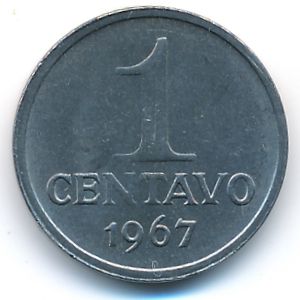 Brazil, 1 centavo, 1967