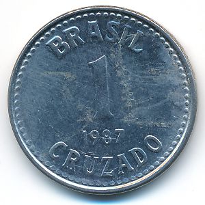Brazil, 1 cruzado, 1987