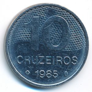 Бразилия, 10 крузейро (1985 г.)