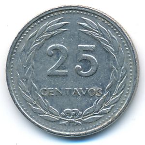 Сальвадор, 25 сентаво (1975 г.)