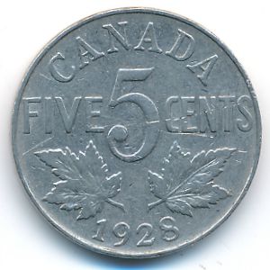 Канада, 5 центов (1928 г.)