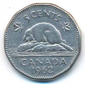 Канада, 5 центов (1962 г.)