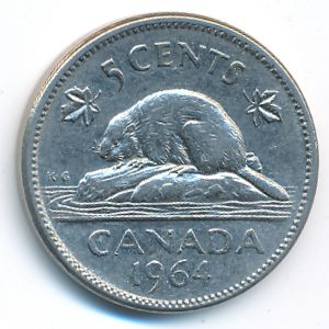 Канада, 5 центов (1964 г.)