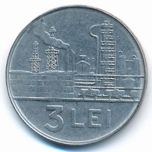 Romania, 3 lei, 1966