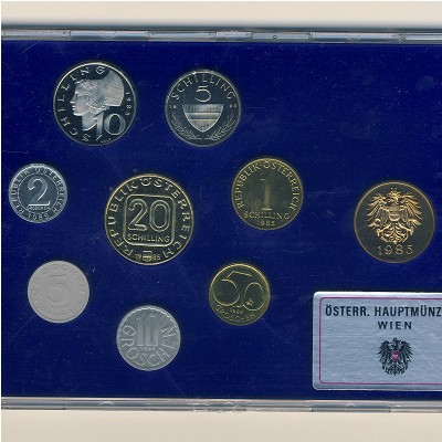 Австрия, Набор монет (1985 г.)