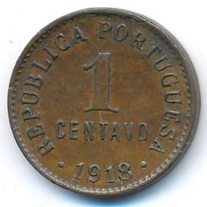 Португалия, 1 сентаво (1918 г.)