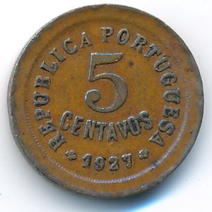 Португалия, 5 сентаво (1927 г.)