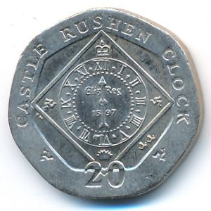 Остров Мэн, 20 пенсов (2008 г.)