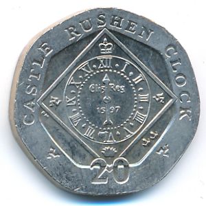 Isle of Man, 20 pence, 2008