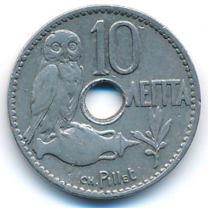 Греция, 10 лепт (1912 г.)