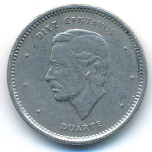 Доминиканская республика, 10 сентаво (1987 г.)
