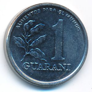 Paraguay, 1 guarani, 1986