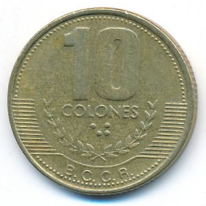 Коста-Рика, 10 колон (1999 г.)