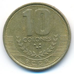 Коста-Рика, 10 колон (1999 г.)