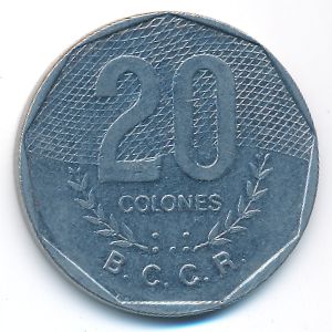 Коста-Рика, 20 колон (1983 г.)