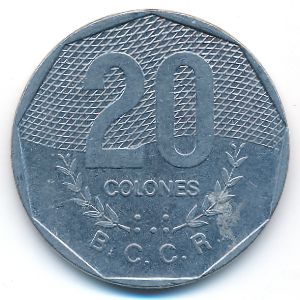 Costa Rica, 20 colones, 1983