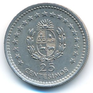 Уругвай, 25 сентесимо (1960 г.)