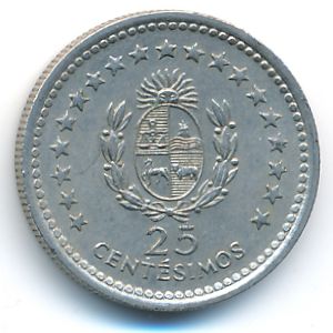 Уругвай, 25 сентесимо (1960 г.)