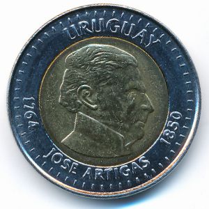 Уругвай, 10 песо (2000 г.)