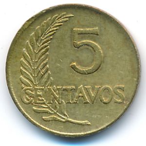Peru, 5 centavos, 1965
