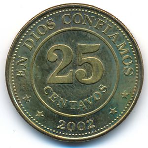 Никарагуа, 25 сентаво (2002 г.)