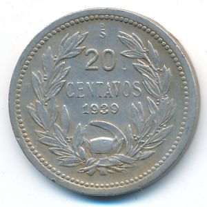 Chile, 20 centavos, 1939