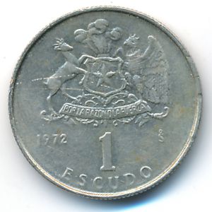 Чили, 1 эскудо (1972 г.)