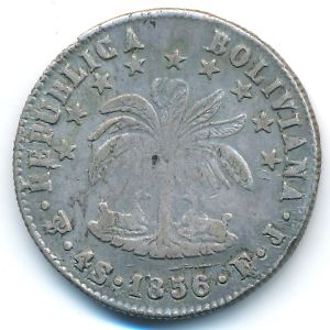 Боливия, 4 соля (1856 г.)