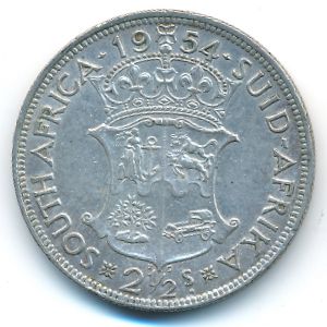 ЮАР, 2 1/2 шиллинга (1954 г.)