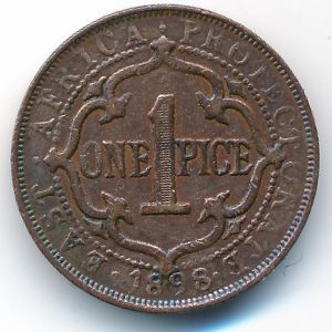 Восточная Африка, 1 пайса (1898 г.)
